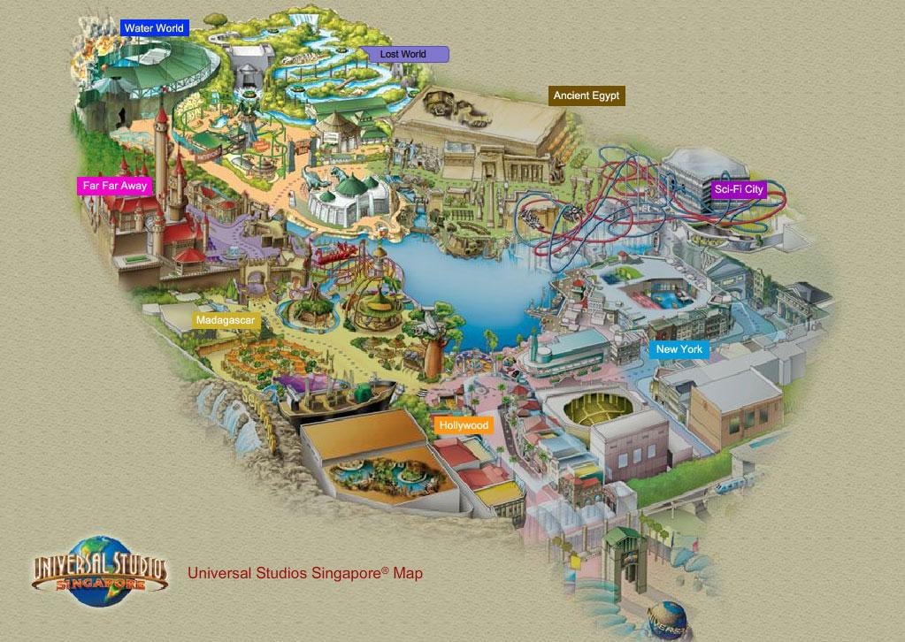 одморалишта world sentosa мапа