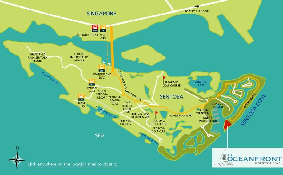 карта на sentosa