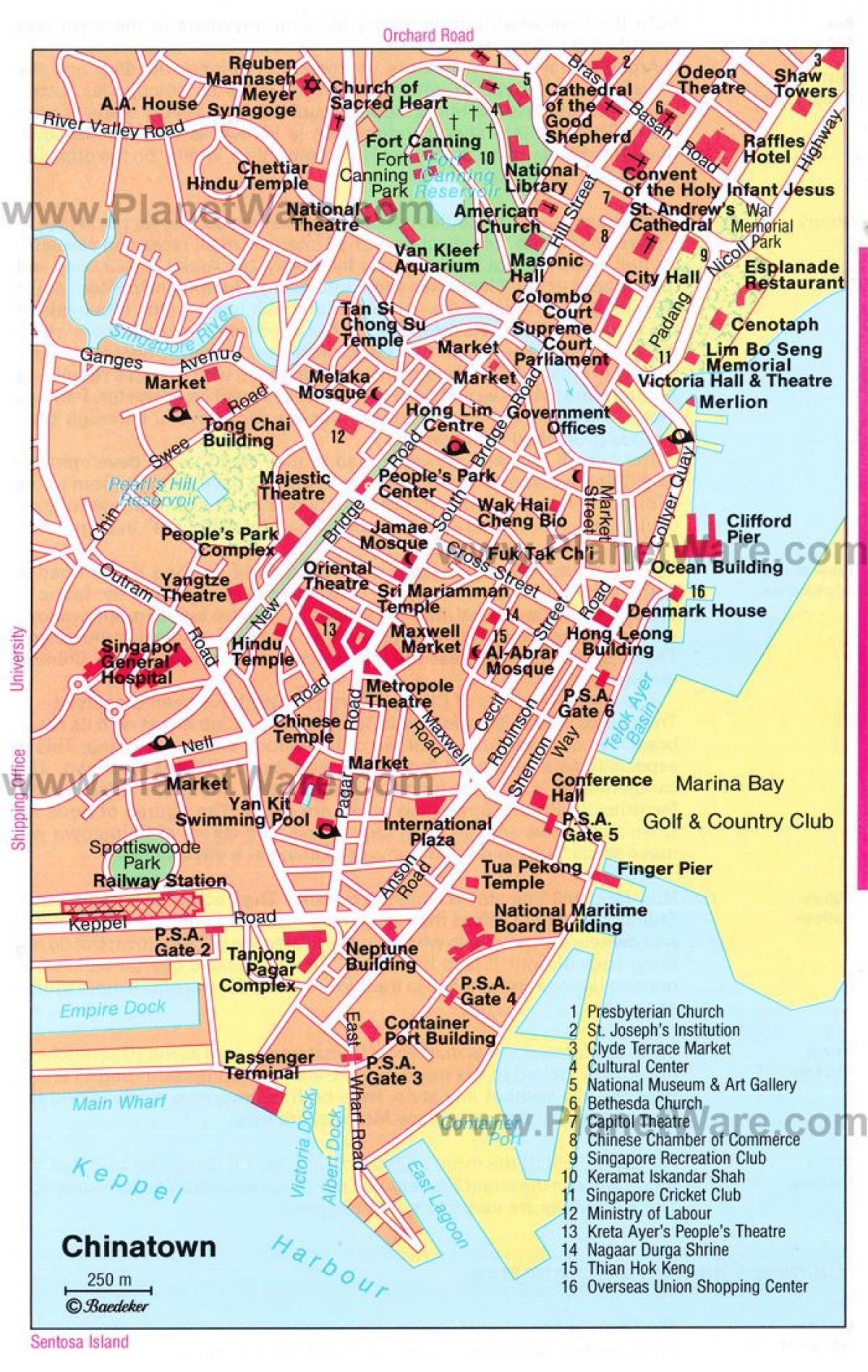 chinatown Сингапур мапа