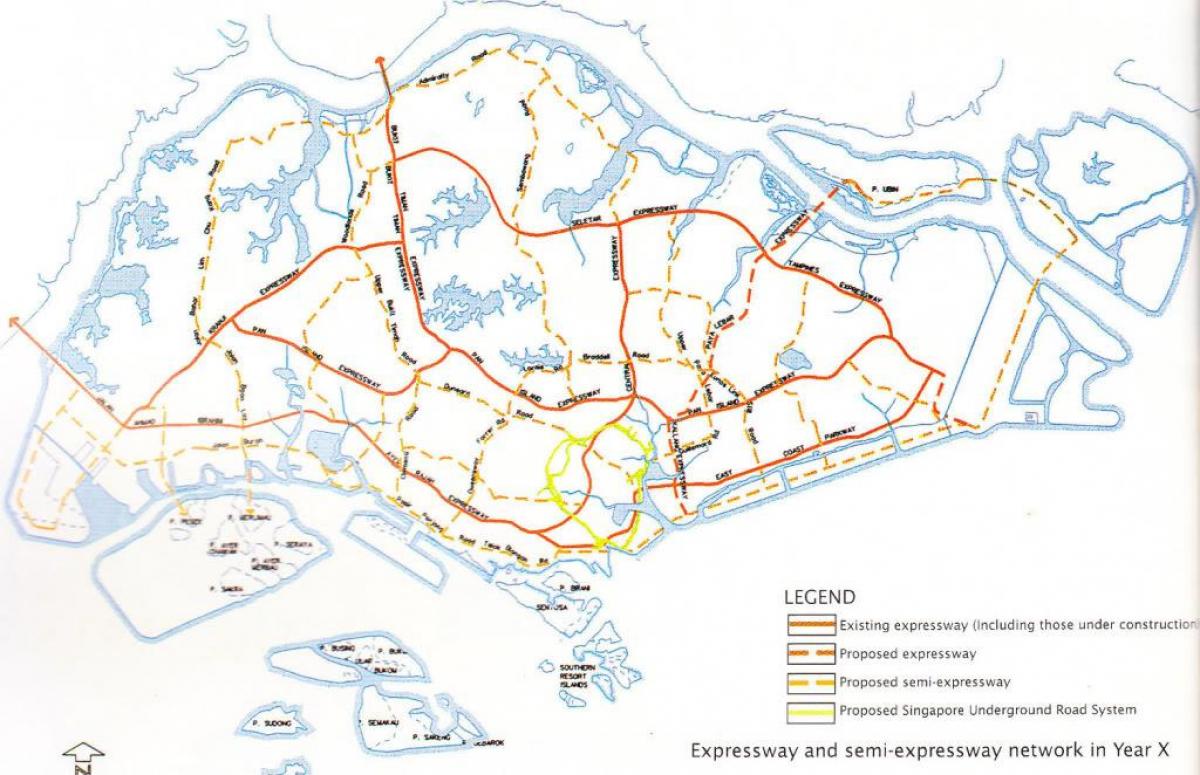 Сингапур автопат мапа