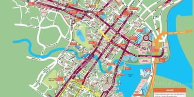 Сингапур туристички места на мапата