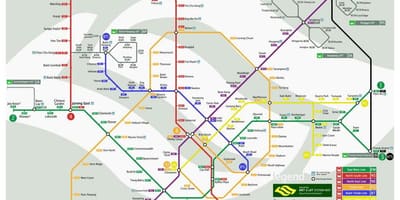 Карта на Сингапур мрт
