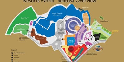 Одморалишта World Sentosa мапа