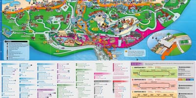 Sentosa атракции на мапата