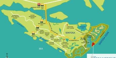 Карта на sentosa