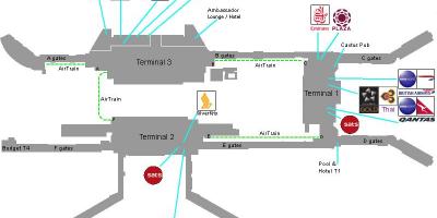 Карта на Сингапур аеродром