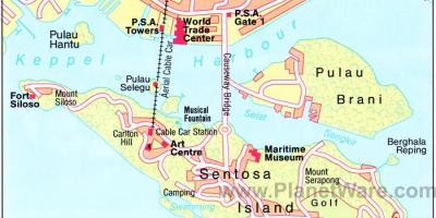 Карта на Сингапур атракции