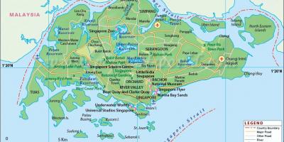 Сингапур локација на мапата
