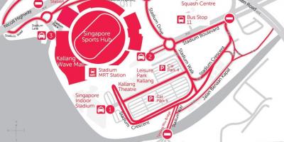 Карта на Сингапур спортски центар