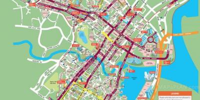Улична карта на Сингапур