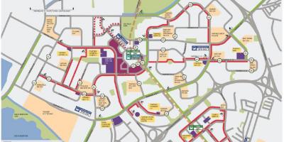 Мапа на велосипедизмот Сингапур
