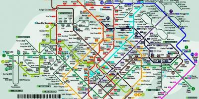 Мрт маршрутата на мапата Сингапур